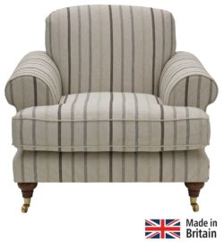Heart of House - Sherbourne Striped - Fabric Chair - Natural